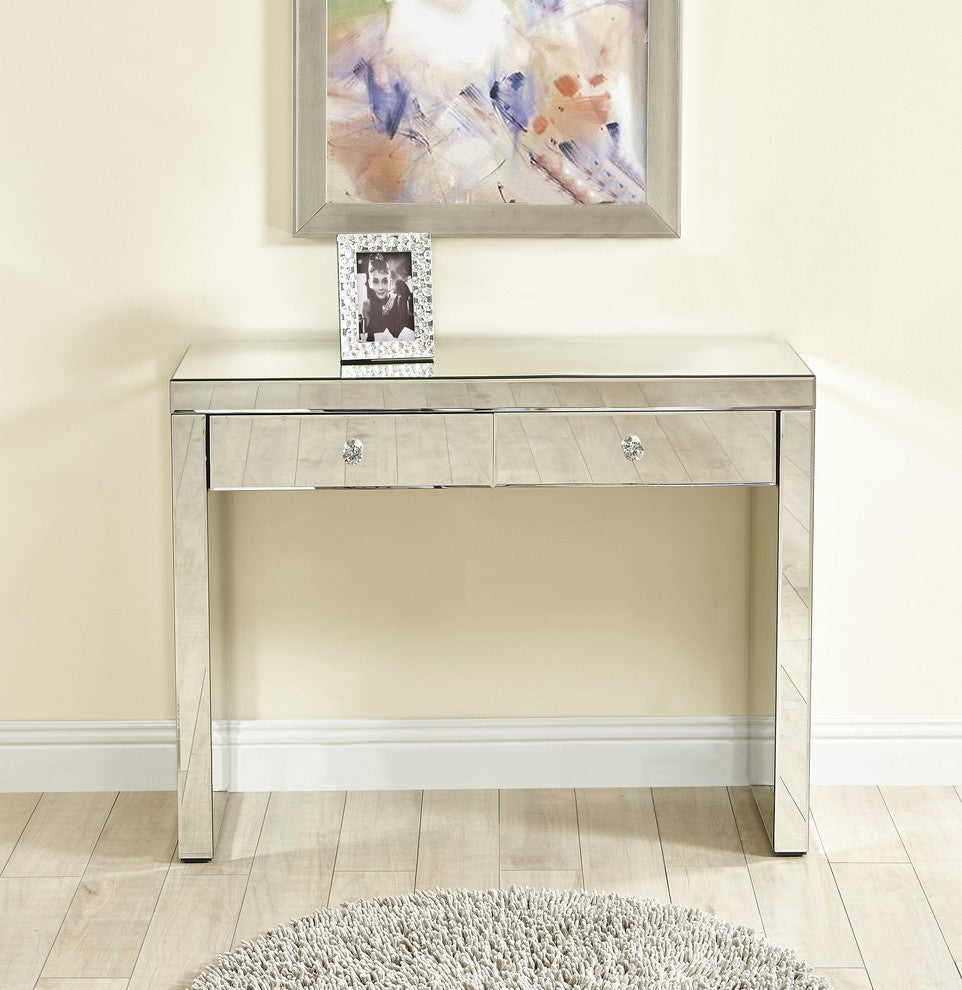 Console Table 39"x14"x30", Clear