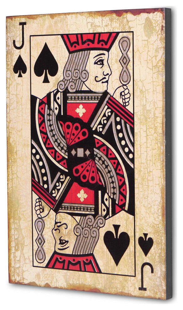"Jack of Spades" Wall Sign, 23"x15"