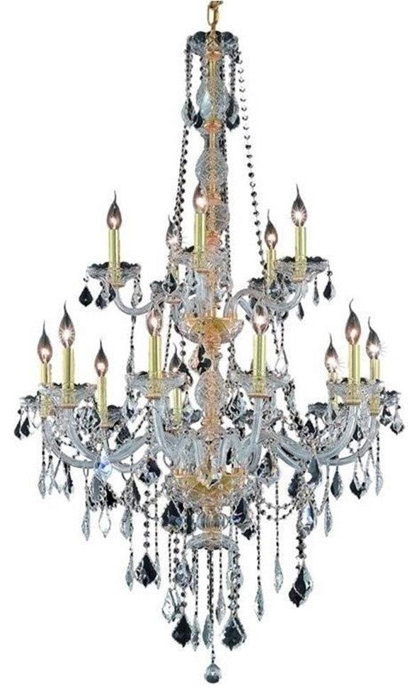 Elegant Lighting Verona 33" 15 Light Royal Crystal Chandelier