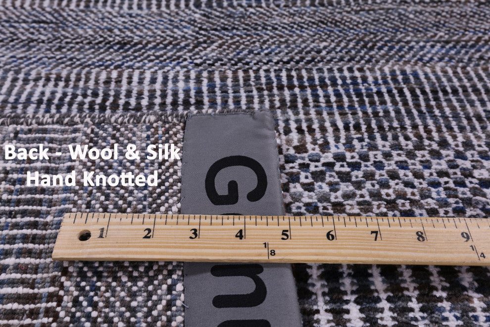 Wool and Silk Savannah Grass Handmade Rug 5' 2" X 6' 10" Q11989