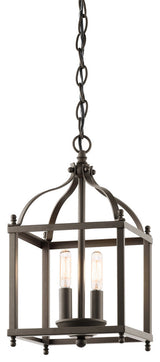 Indoor Pendant 2-Light, Olde Bronze