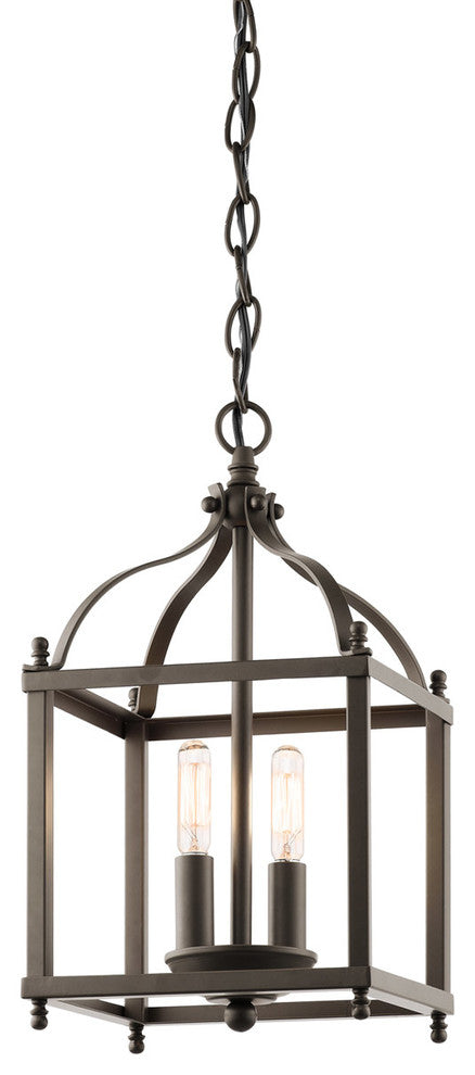 Indoor Pendant 2-Light, Olde Bronze