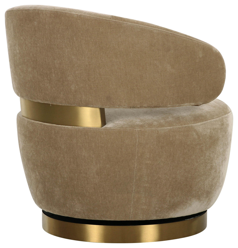 Austin Oat Recycled Fabric Swivel Chair Oat