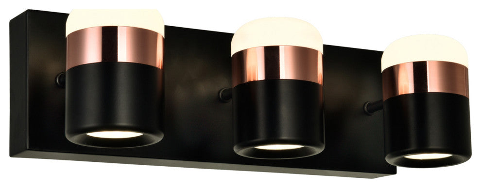 Moxie LED Vanity Light With Black Finish