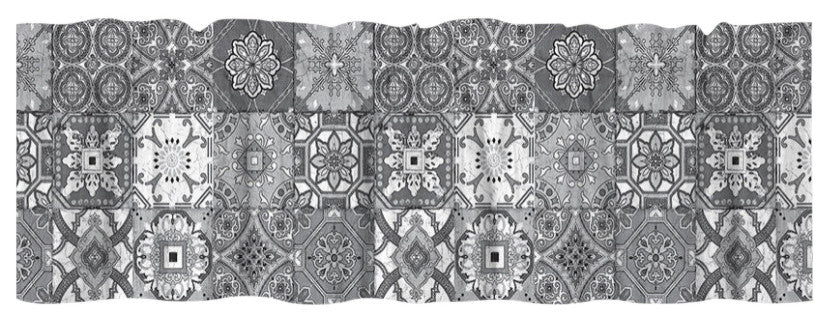 Gray Granada Window Valance