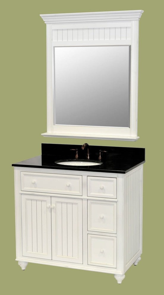 Cottage Retreat Mirror, Antique White