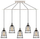 Woodbridge Lighting Fulton 5-Light Wire Cage Linear Pendant with ST64 Bulb