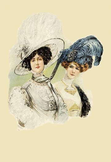 Hats in the Afternoon - Fine Art Giclee Print 24" x 36"