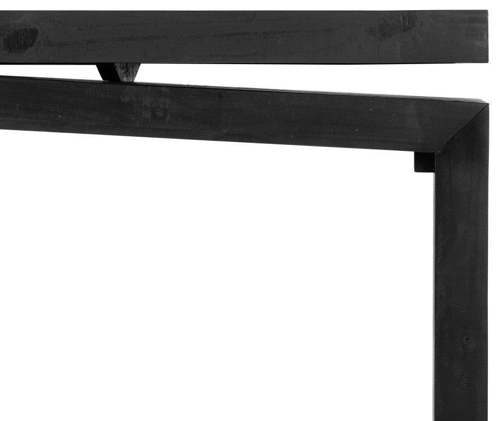 Matthes Console Table-Aged Black Pine