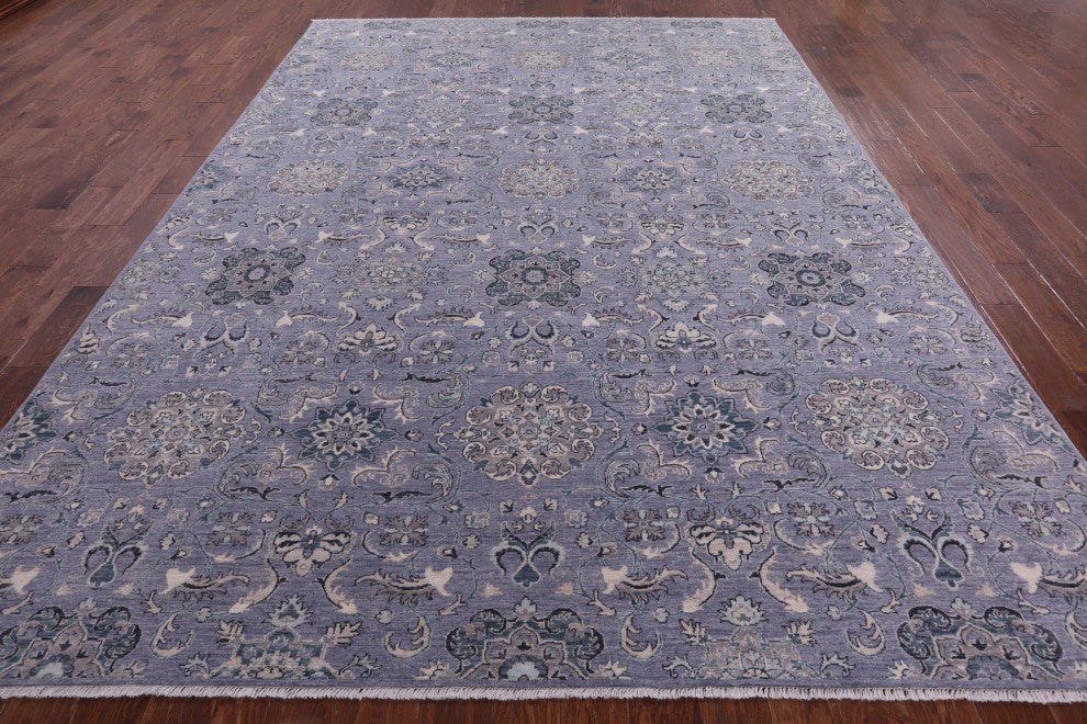 8' 8" X 11' 9" Persian Tabriz Hand Knotted Wool Rug - Q13750