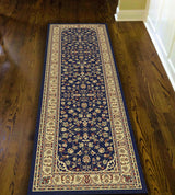 Radici Castello 953 Rug, Navy, 2'2" X 7'7"