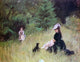 Berthe Morisot On the Lawn, Gallery Wrapped Canvas Print, 21"x28"