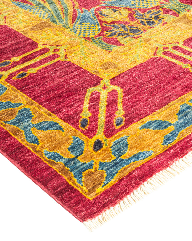 Sinha One-of-a-Kind Hand-Knotted Area Rug Purple, 9'0"x11'7"