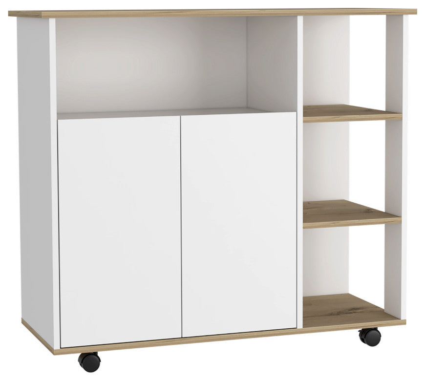 Kitchen Island Kamkacht, Kitchen, Light Oak / White
