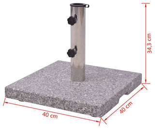 Vidaxl Granite Parasol Base Umbrella Holder 44 Lb