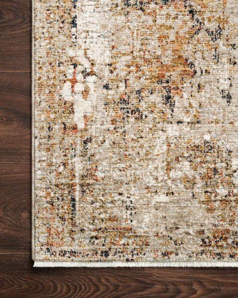 Theia Area Rug by Loloi, Taupe/Gold, 2'10"x10'