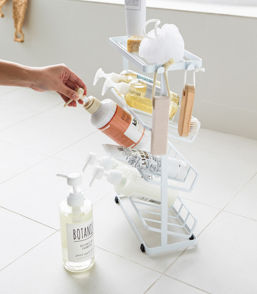 Tower Freestanding Shower Caddy, White
