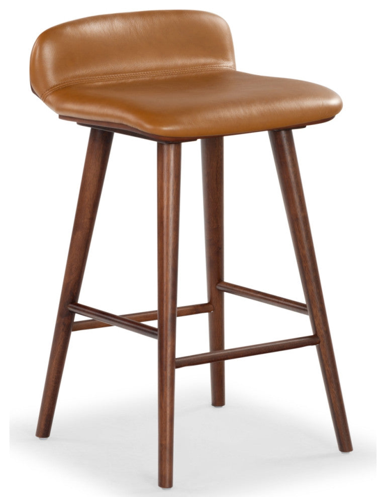 Safavieh Couture Tazmyn Counter Stool, Brown/Walnut