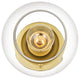 1 Light Brass And Clear Bath Sconce