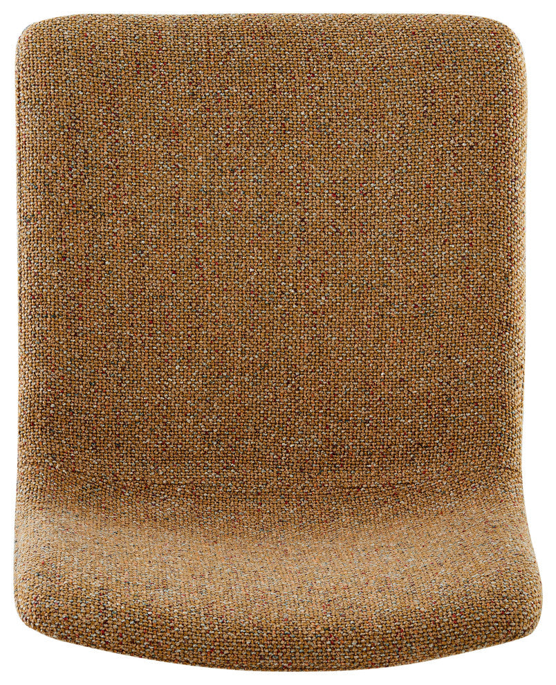 Bruce Gaslift Bar Stool, Pebbled Mustard, Fabric