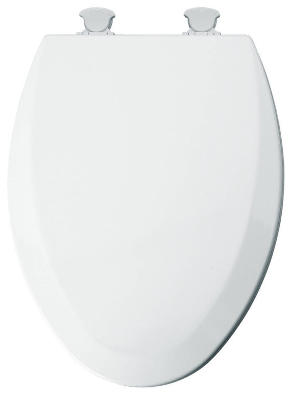 Mayfair 141EC-000 Elongated Molded Wood Toilet Seat w/ Easy-Clean Hinge, White