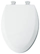 Mayfair 141EC-000 Elongated Molded Wood Toilet Seat w/ Easy-Clean Hinge, White