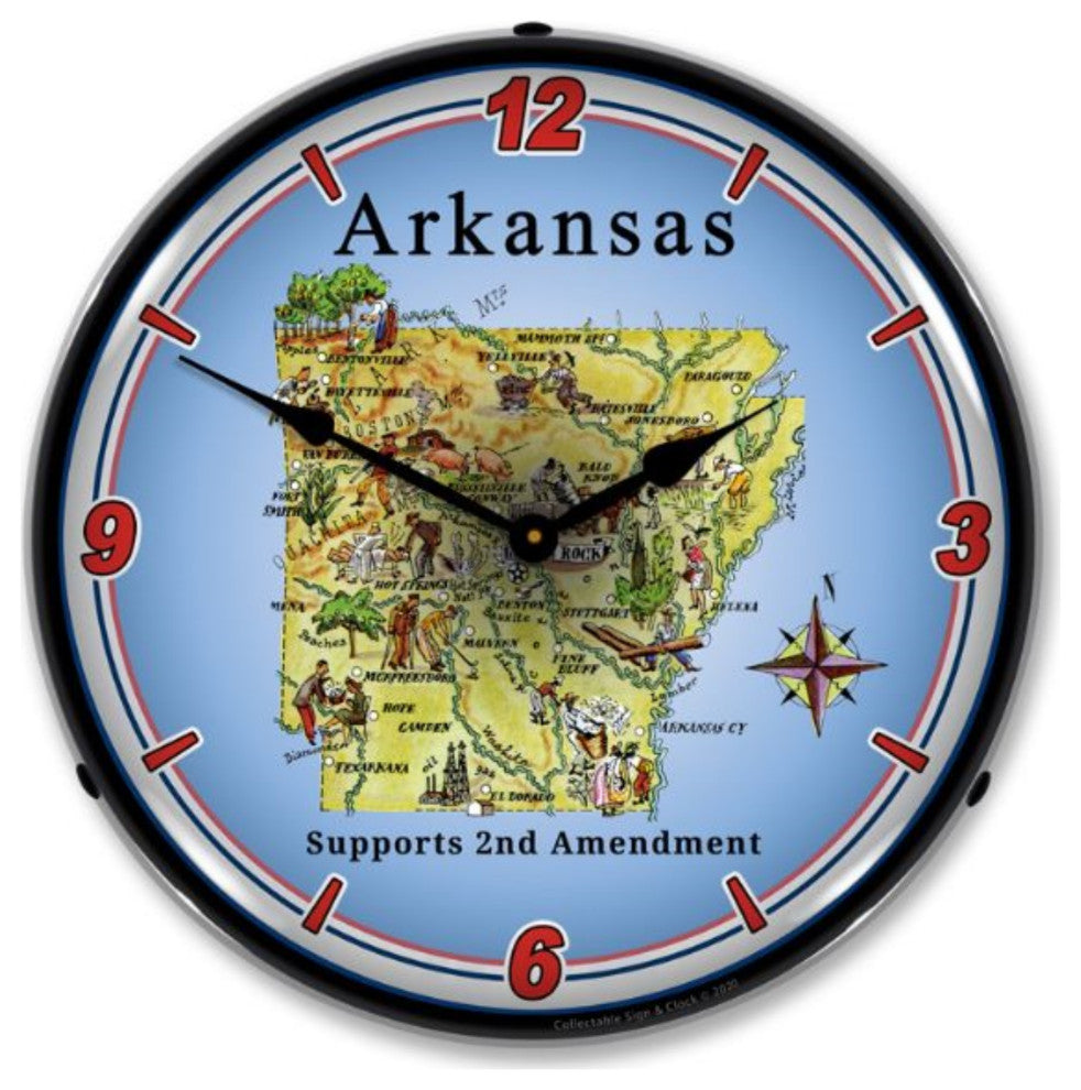 N20031027 Arkansas Supports the 2nd Amendment Clock