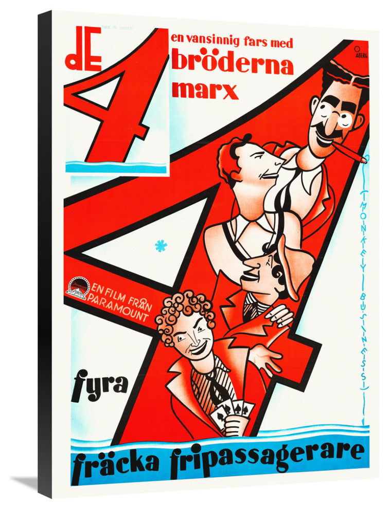 Marx Brothers, Swedish, Monkey Business 01, 21x30