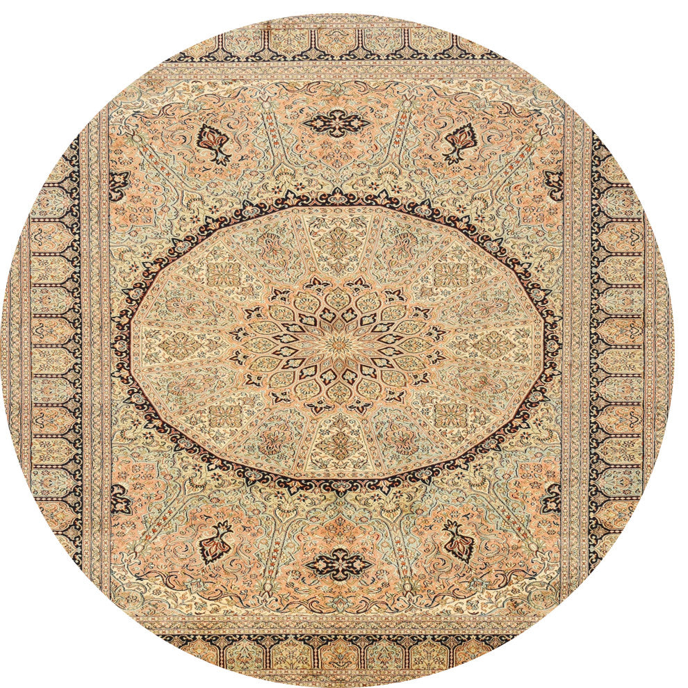 Ahgly Company Indoor Round Traditional Area Rugs, 3' Round
