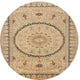 Ahgly Company Indoor Round Traditional Area Rugs, 3' Round