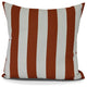 Rugby Stripe, Stripe Print Pillow, Orange, 16" x 16"