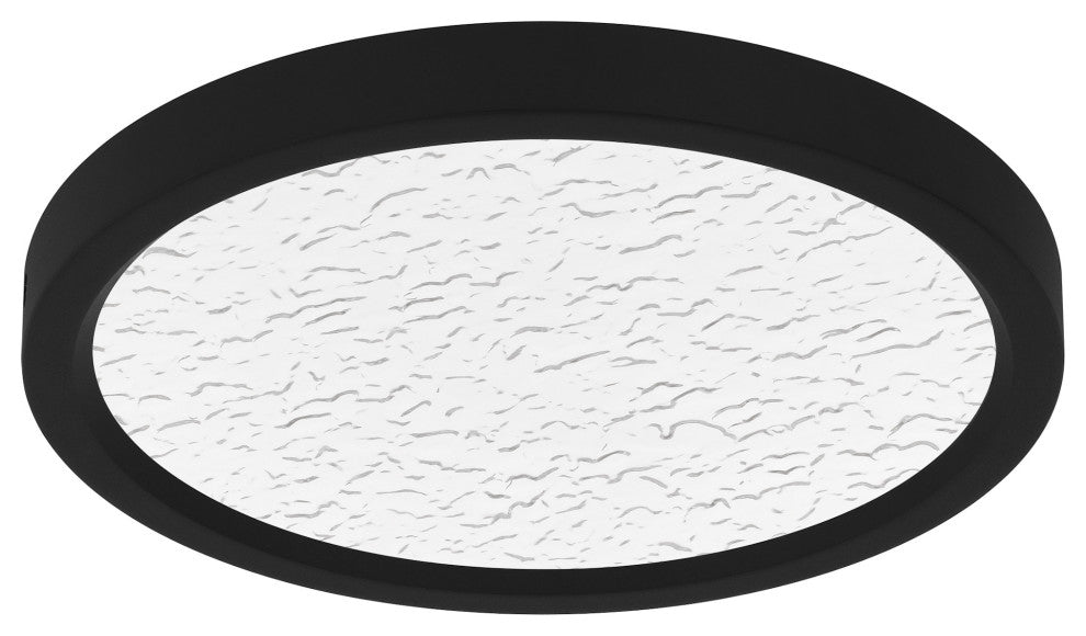 Quoizel OSTC1711 Outskirts 11"W LED Flush Mount Ceiling Fixture - Earth Black