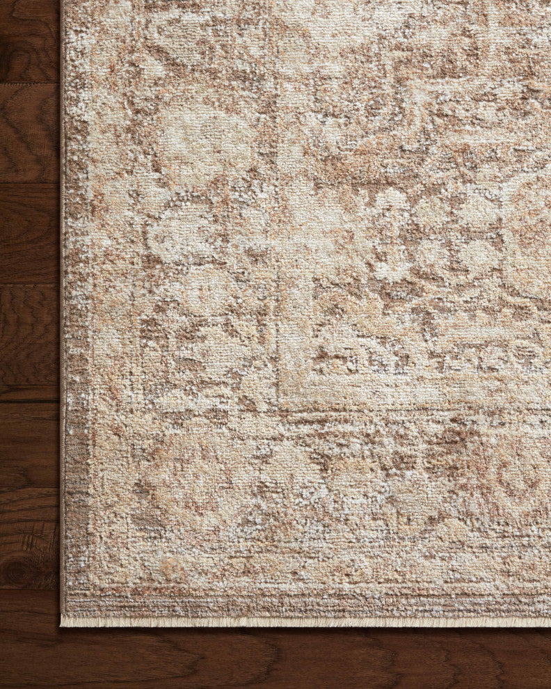 Loloi Sonnet Mocha / Tan 18" x 18" Sample Rug
