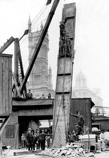 Elevated Workers, Philadelphia, PA - Framed Paper Poster 20" x 30"