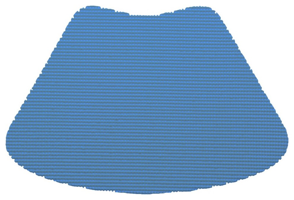 Kraftware Fishnet Process Blue Wedge Placemats, Set of 12