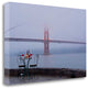 Wine Time For Two Golden Gate Bridge 3 Giclee Wrap Canvas Wall Art