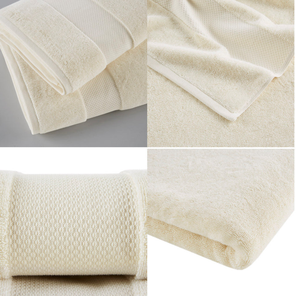 Madison Park Signature Turkish 100% Cotton Bath Sheet 2-Pc Set 35x70", Natural