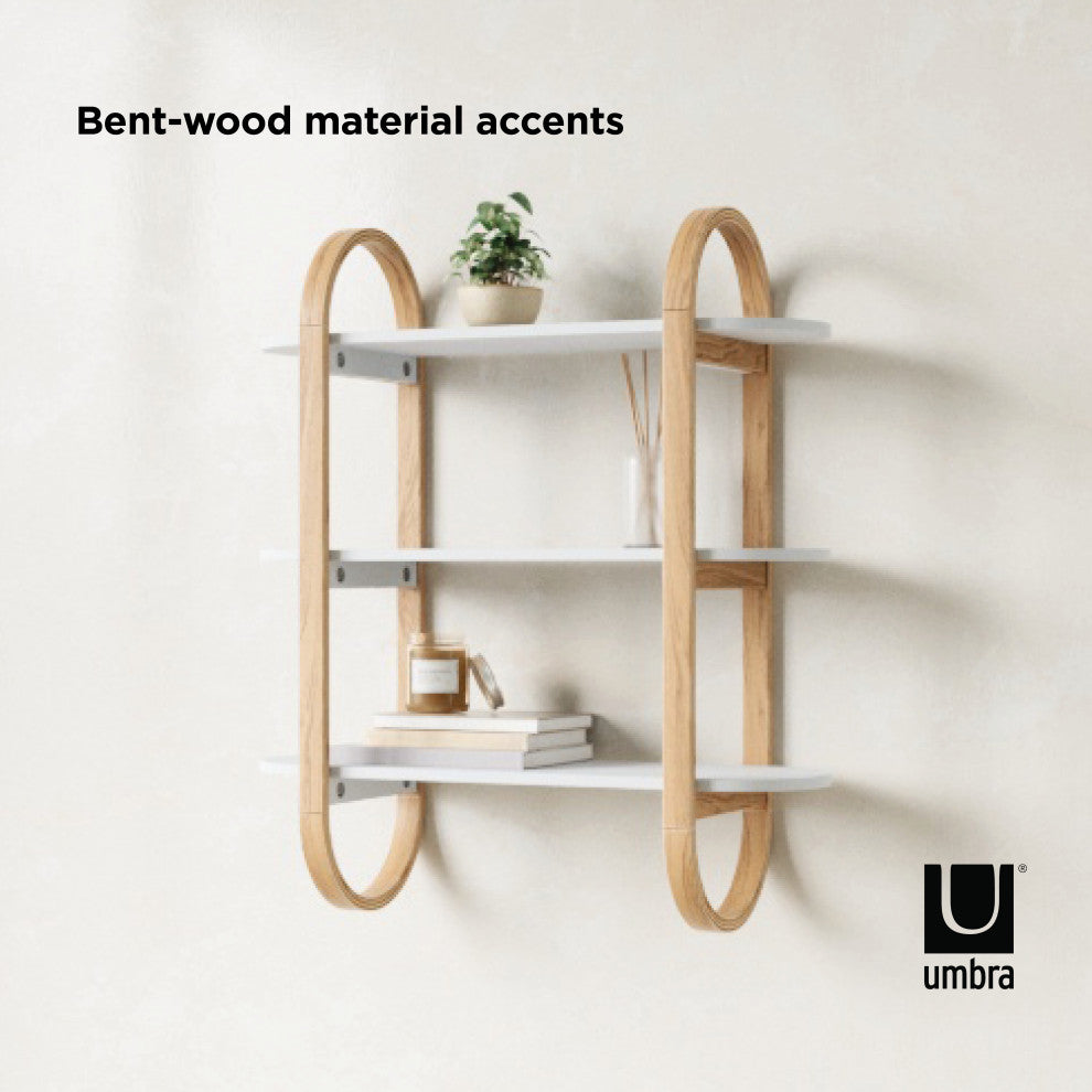 Umbra Bellwood Wall Shelf White/Natural