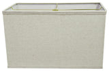 Aspen Creative 36004 Rectangular Hardback Shaped Spider Lamp Shade in Light Grey