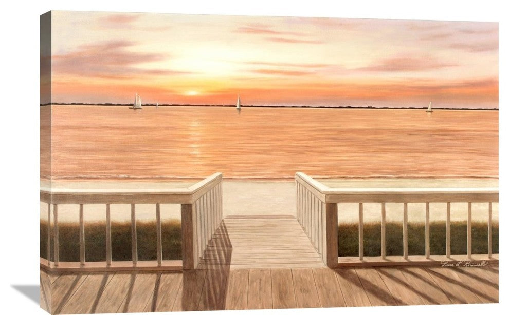 "Sunset Deck" Artwork, 36"x24"