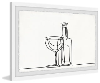 "Time to Drink" Framed Painting Print, 18x12