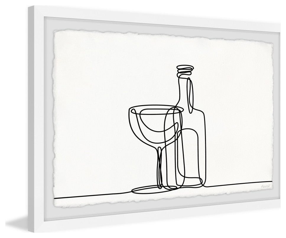 "Time to Drink" Framed Painting Print, 18x12