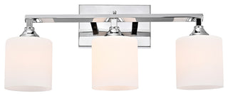 CHLOE Lighting Jane Contemporary 3-Light Bath Vanity Fixture, Chrome