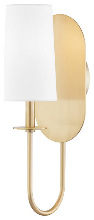 Lara 1 Light Wall Sconce in Aged Brass