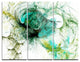 "Fractal Digital Paint Pattern" Digital Metal Wall Art, 3 Panels, 36"x28"