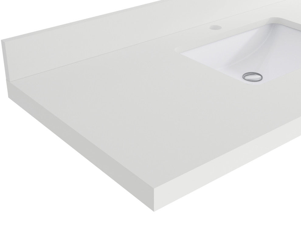 Charlotte 84 Double Sink Bath Vanity Graywashed 2" White Quartz