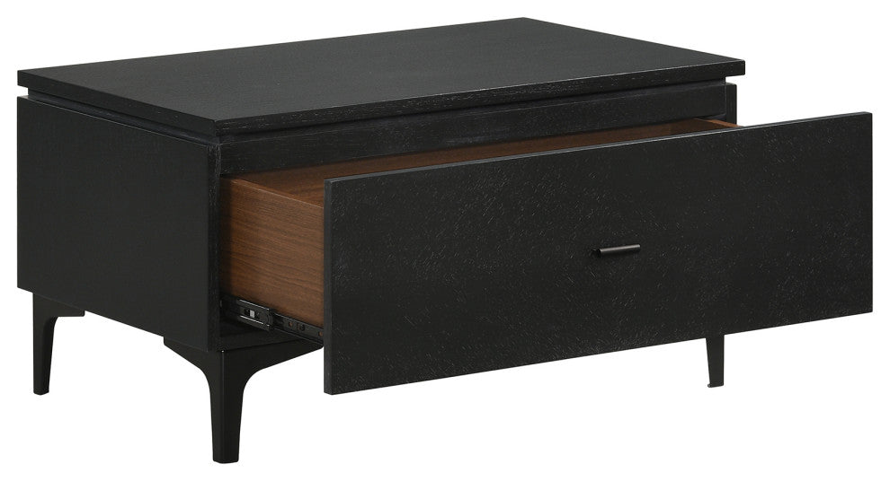 Legend 4-Piece Gray Fabric Queen Platform Bedroom Set, Dresser and Nightstands