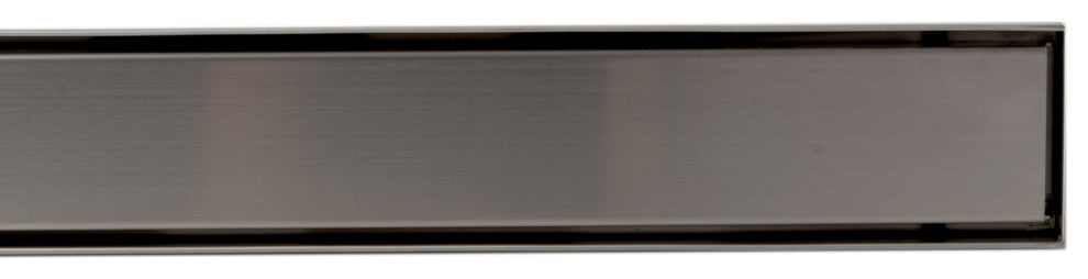 ALFI brand 59" Brushed Stainless Steel Linear Shower Drain With Solid Cover