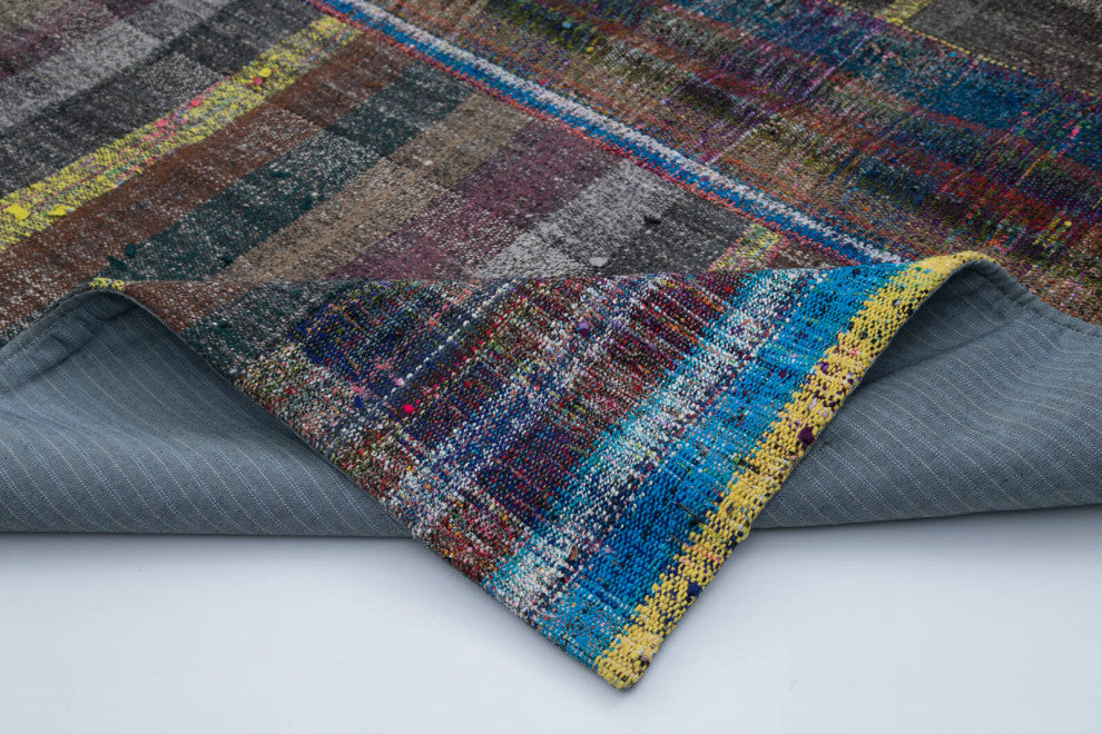 Rug N Carpet - Handmade Anatolian 6' 5'' x 9' 10'' Vintage Patchwork Kilim Rug