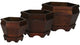 Wooden Hexagon Decorative Planter, Set of 3